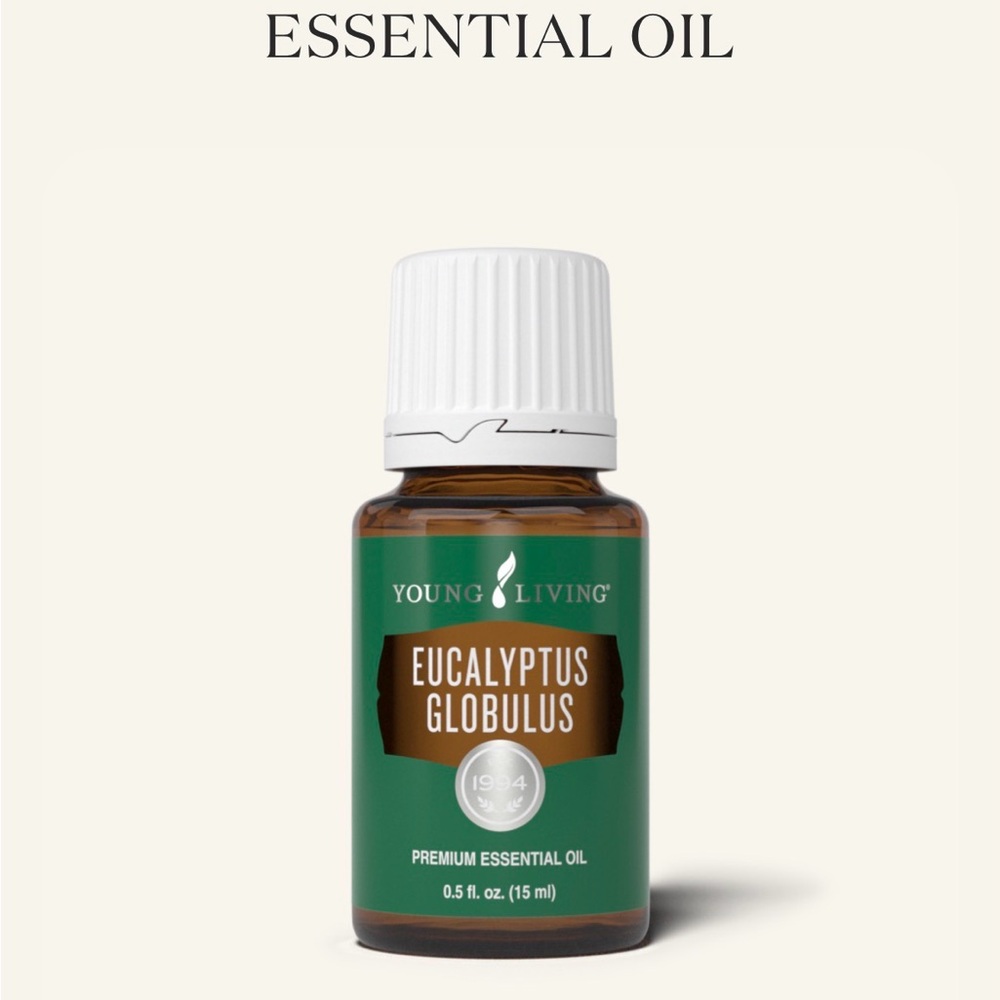 Young Living Eucalyptus Globulus Essential Oil - White and Black